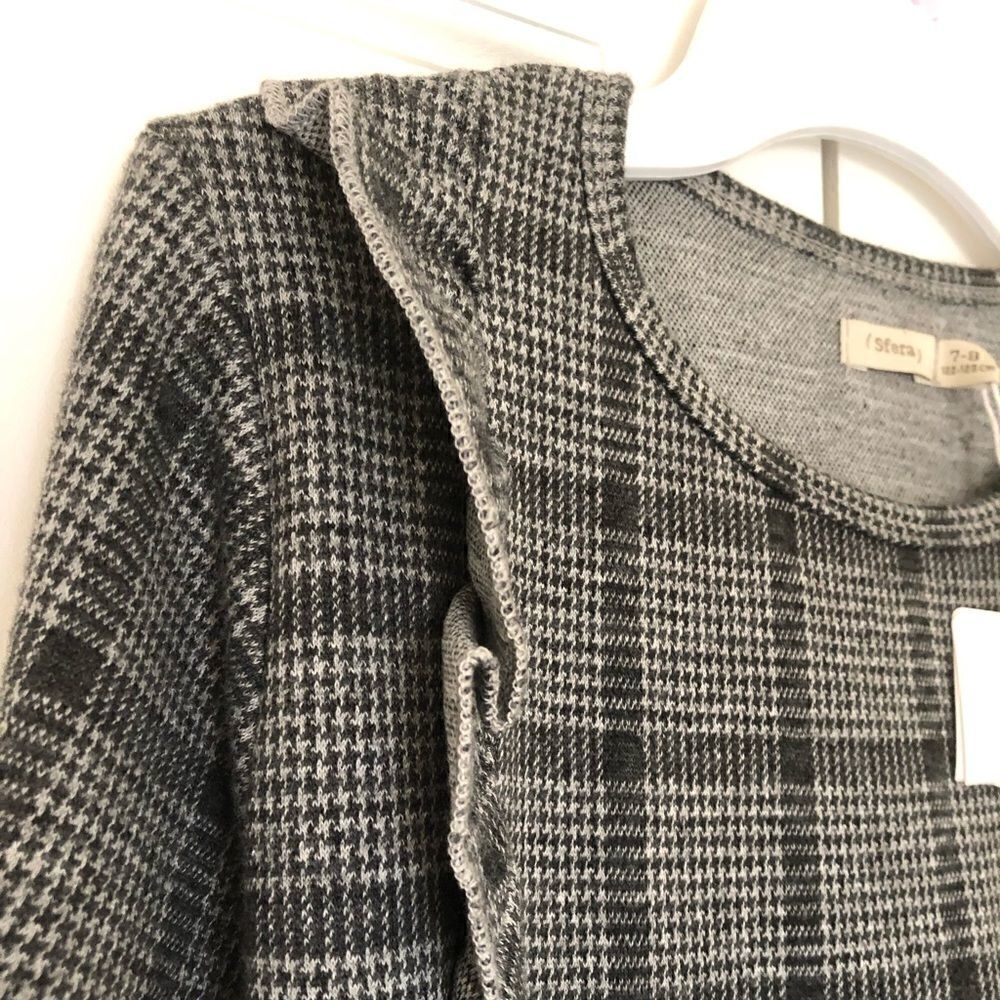 Sfera Girls’ Black & Grey Plaid Dress‎ - Picture 7 of 14